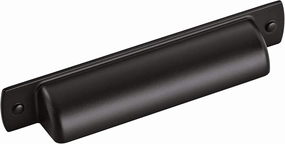 Amerock | Cabinet Cup Pull | Matte Black | 3-3/4 inch (96 mm) Center-to-Center | Rochdale | 10 Pack | Drawer Pull | Drawer Handle | Cabinet Hardware
