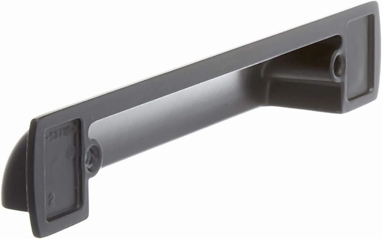 Amerock | Cabinet Cup Pull | Matte Black | 3-3/4 inch (96 mm) Center-to-Center | Rochdale | 10 Pack | Drawer Pull | Drawer Handle | Cabinet Hardware