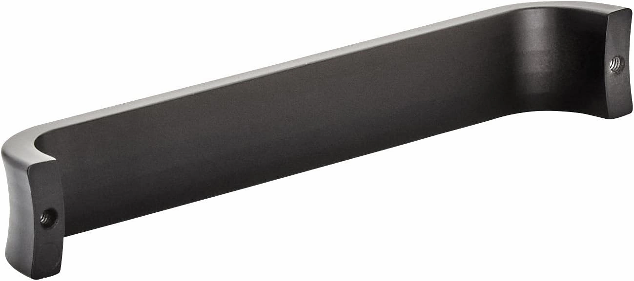 Amerock | Cabinet Pull | Matte Black | 6-5/16 inch (160 mm) Center to Center | Concentric | 1 Pack | Drawer Pull | Drawer Handle | Cabinet Hardware