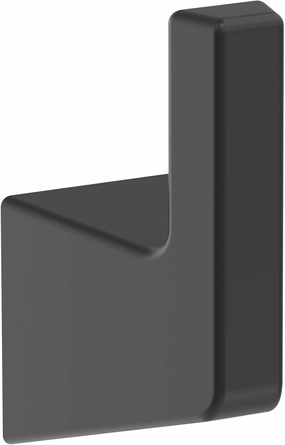 Amerock BH36000MB | Matte Black Single Robe Hook | 3-9/16 in. (90 mm) Length Towel Holder | Blackrock | Towel Hook for Bathroom | Bathroom Hardware | Bath Accessories