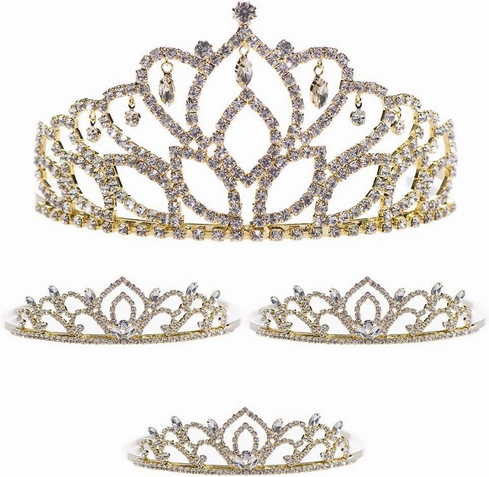 Anderson's Mirabella Queen and Princess Tiara Sets, Women, Girls, Prom, Homecoming Coronation