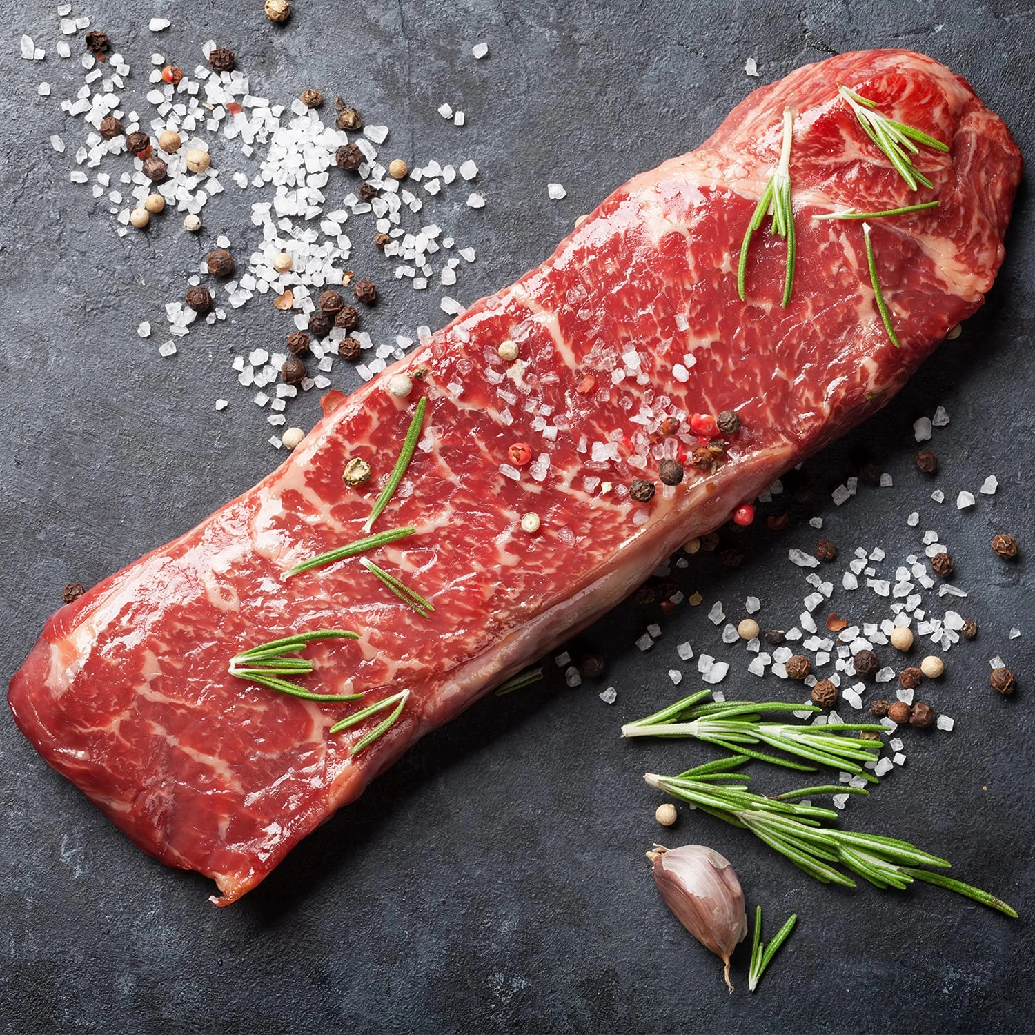 Angus Beef Striploin Steak 100% Grass-Fed Angus Beef - approx. 12 OZ - Imported from New Zealand