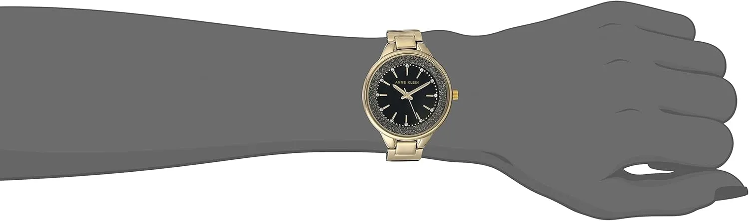 Anne Klein Women's Premium Crystal Accented Resin Bangle Watch