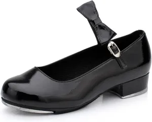 AOQUNFS Beginner Tap Shoe for Girls, Kids Tap Dance Shoes for Toddler, Mary Jane Tap Shoes,FT-031
