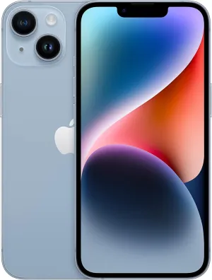 Apple iPhone 14, 128GB, Blue - Unlocked (Renewed Premium)