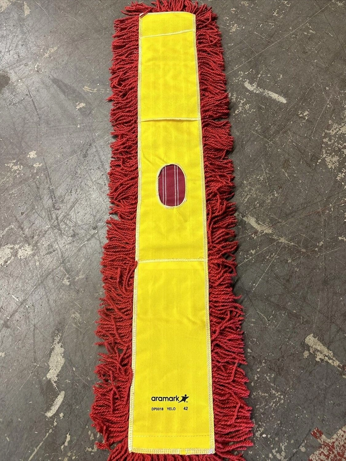 ARAMARK Dust Mop Industrial Closed-Loop dust mop, red 1 Piece Style DP0018 YELO 42" (Pack of 12)