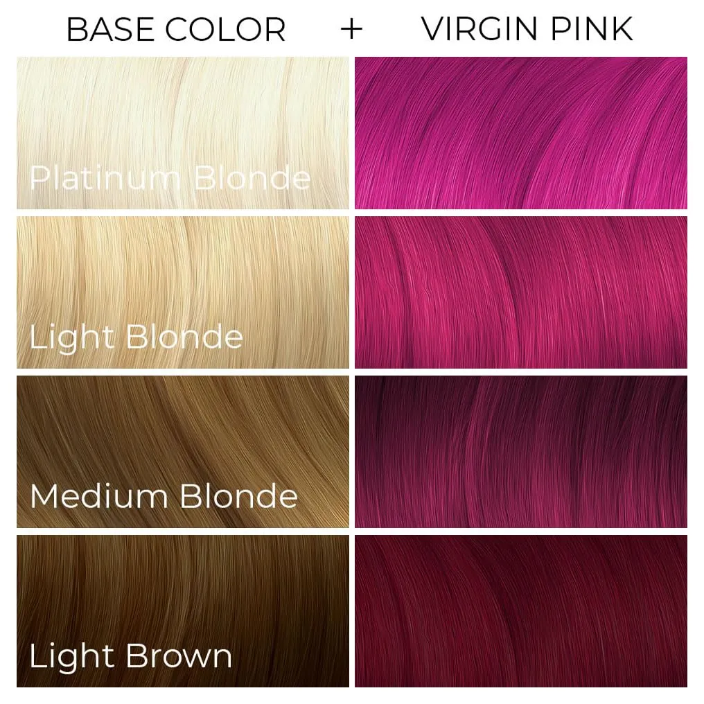 ARCTIC FOX Vegan and Cruelty-Free Semi-Permanent Hair Color Dye (8 Fl Oz, VIRGIN PINK)