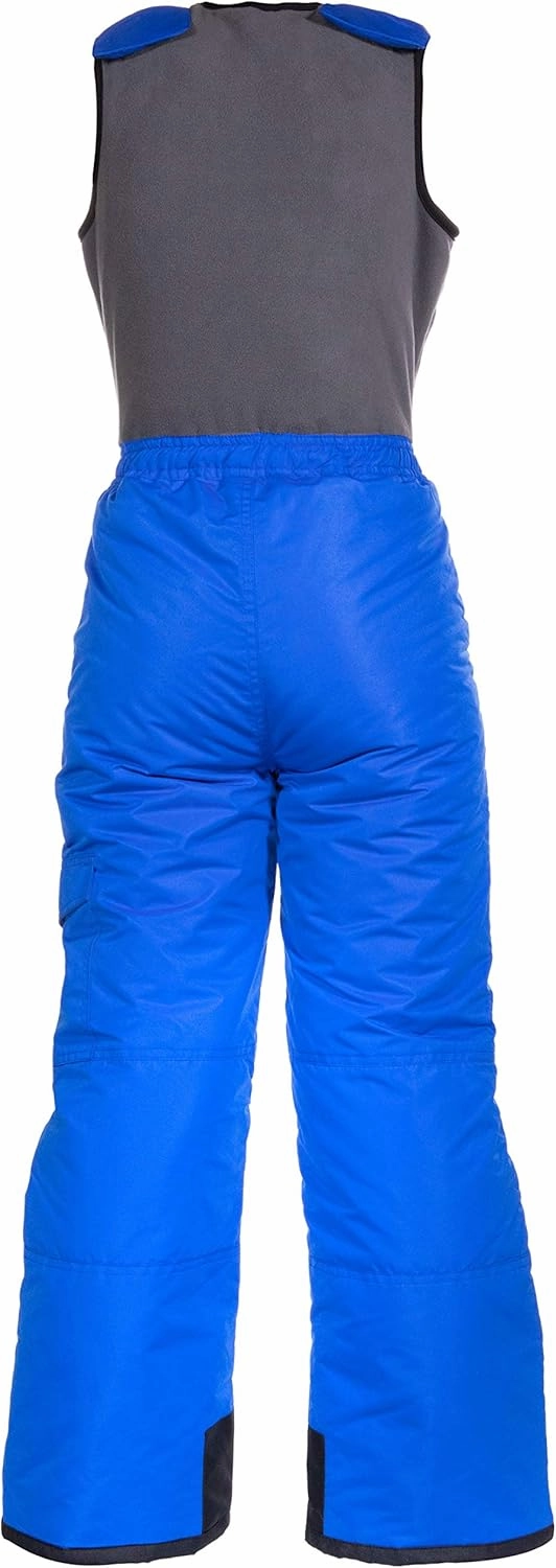 Arctic Quest Polar Fleece Water Resistant Insulated Unisex Boys and Girls Unisex Ski & Snow Bib Pants Overalls