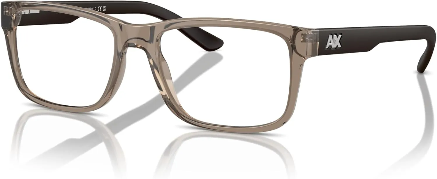 Armani Exchange Men's Ax3016 Square Prescription Eyewear Frames