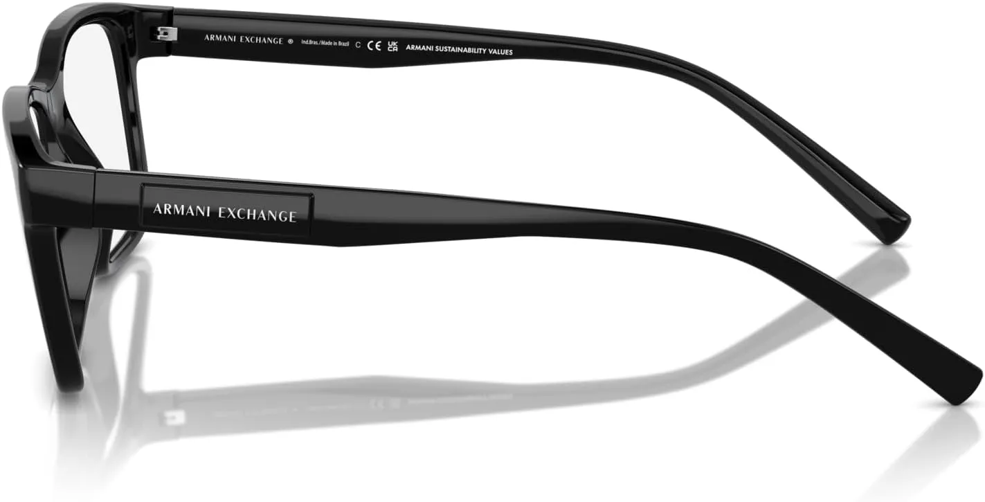 Armani Exchange Men's Ax3114 Rectangular Prescription Eyewear Frames