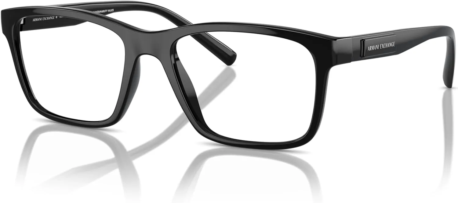 Armani Exchange Men's Ax3114 Rectangular Prescription Eyewear Frames
