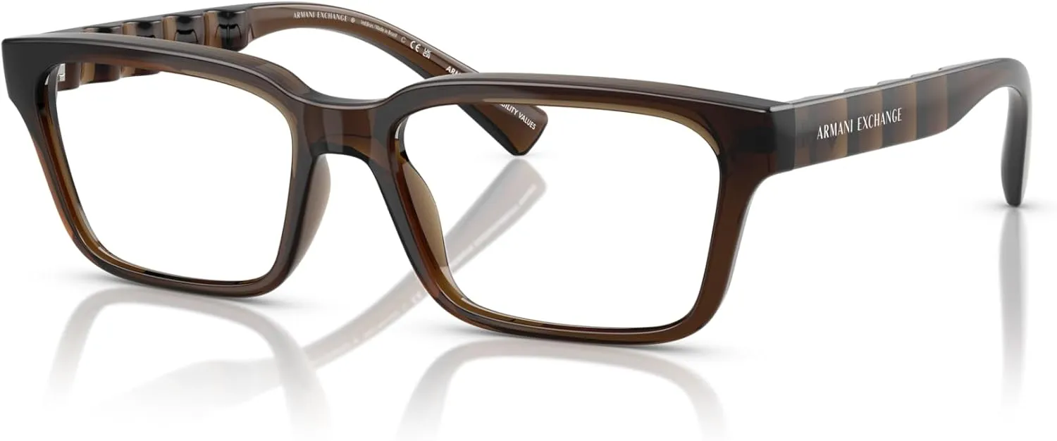 Armani Exchange Men's Ax3116 Rectangular Prescription Eyewear Frames