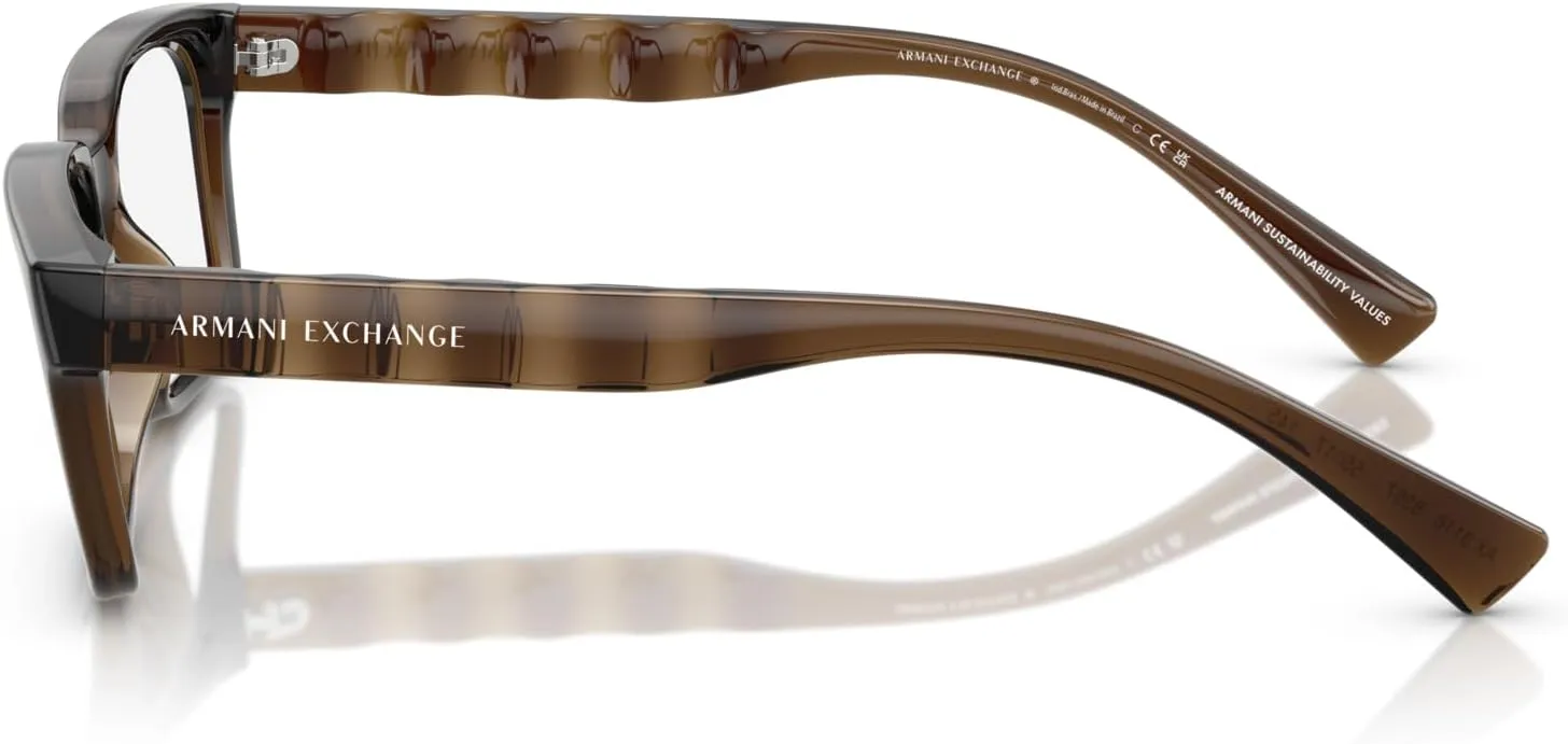 Armani Exchange Men's Ax3116 Rectangular Prescription Eyewear Frames