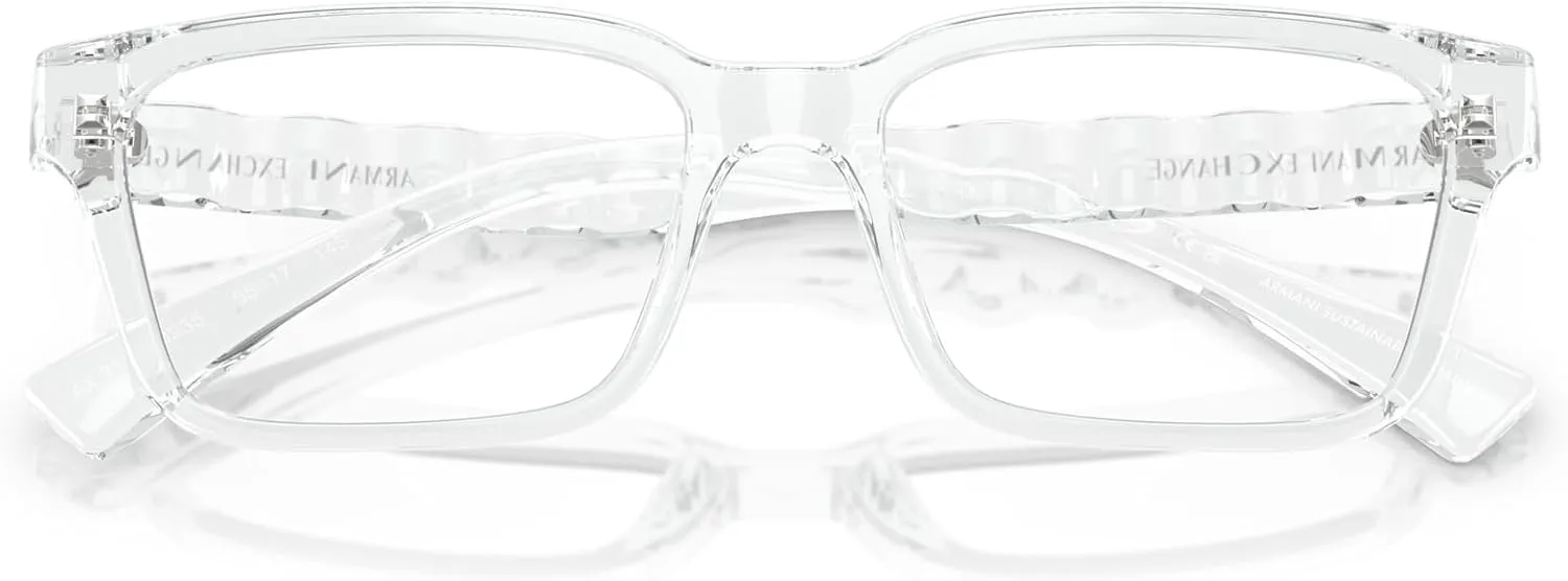 Armani Exchange Men's Ax3116 Rectangular Prescription Eyewear Frames