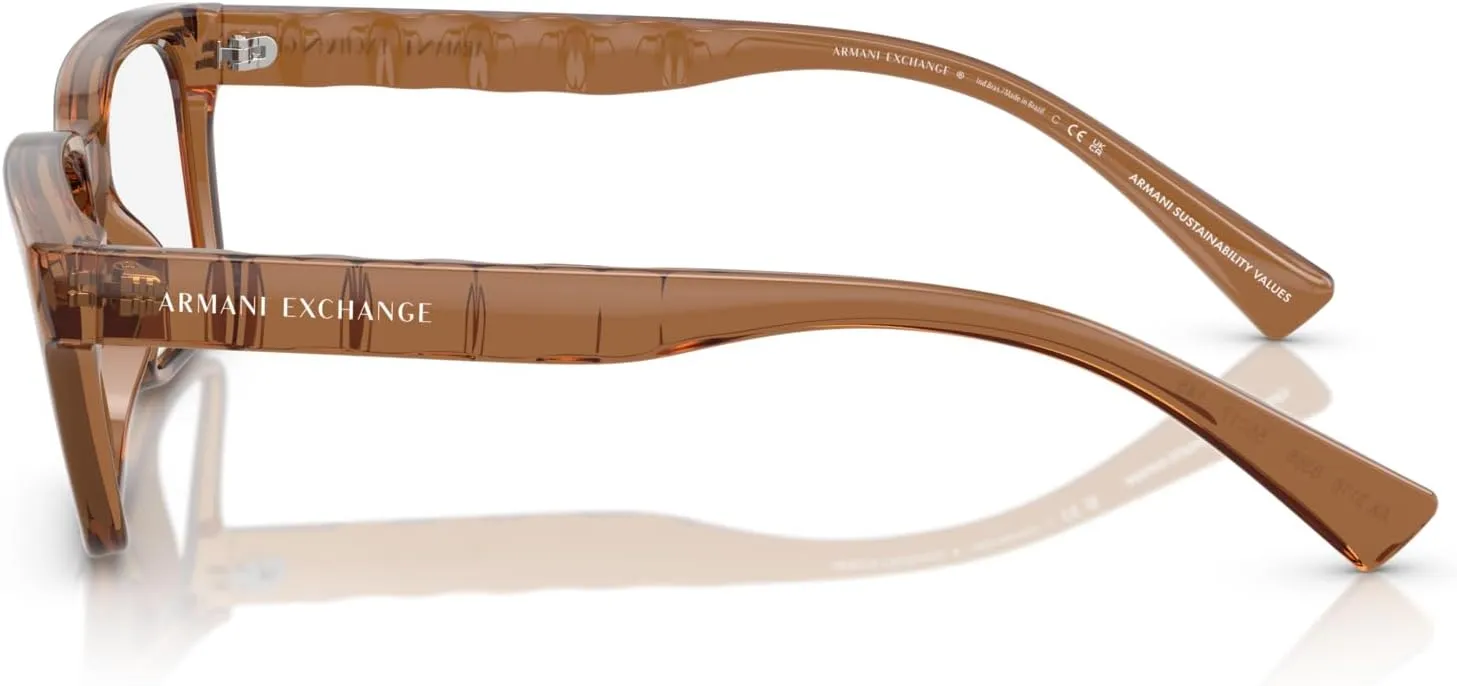 Armani Exchange Men's Ax3116 Rectangular Prescription Eyewear Frames