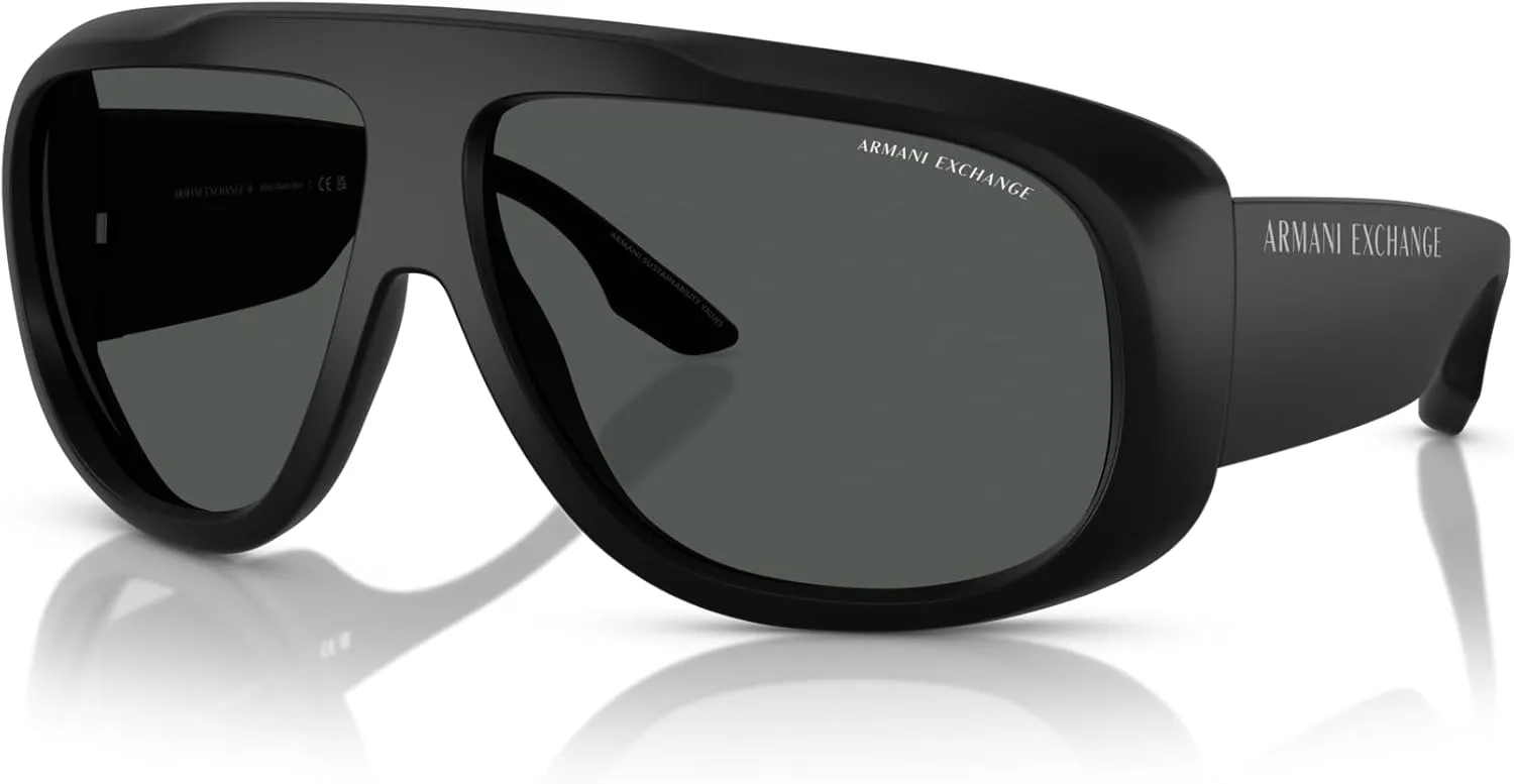 Armani Exchange Men's Ax4143su Universal Fit Aviator Sunglasses