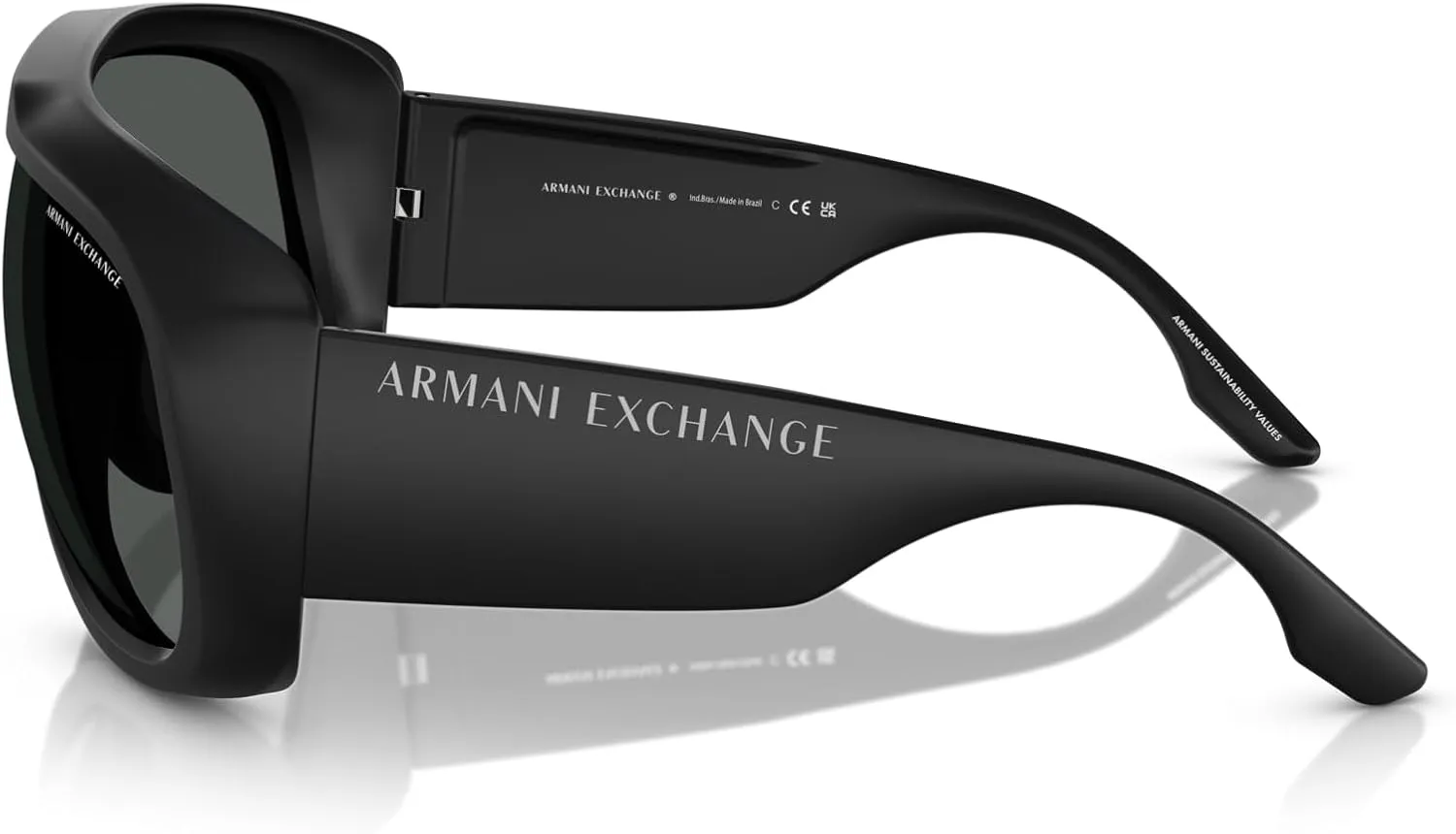Armani Exchange Men's Ax4143su Universal Fit Aviator Sunglasses