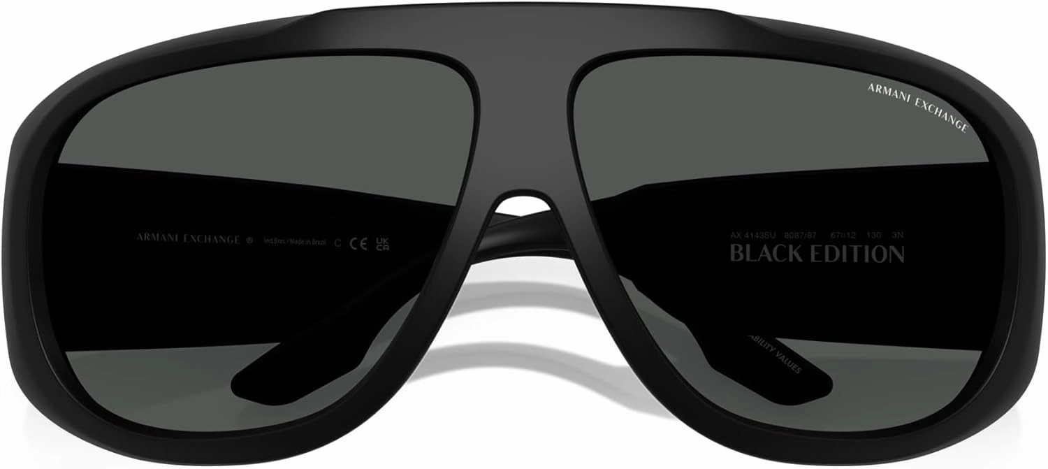 Armani Exchange Men's Ax4143su Universal Fit Aviator Sunglasses