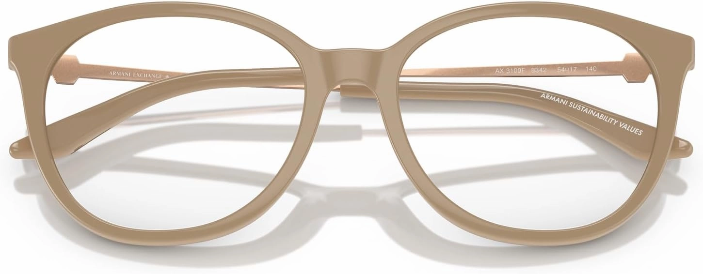 Armani Exchange Women's Ax3109f Low Bridge Fit Cat Eye Prescription Eyewear Frames