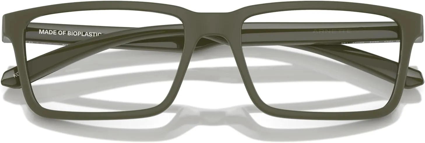 ARNETTE Men's An7253 Koko Rectangular Prescription Eyewear Frames