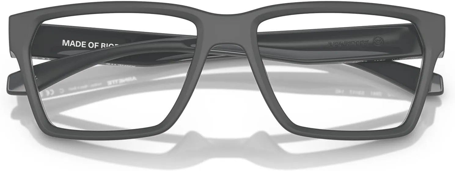 ARNETTE Men's An7257u Pinz Rectangular Prescription Eyewear Frames