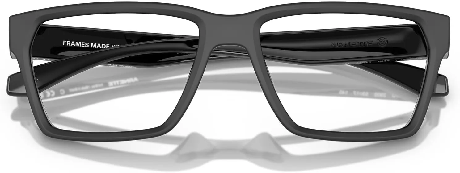 ARNETTE Men's An7257u Pinz Rectangular Prescription Eyewear Frames