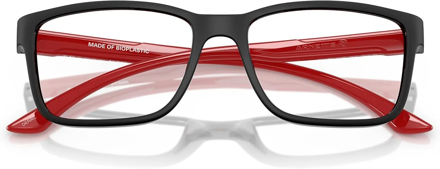 ARNETTE Men's An7276u Derail Universal Fit Square Prescription Eyewear Frames
