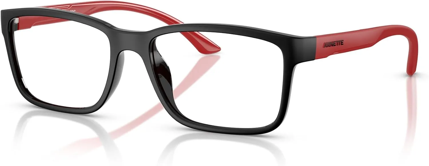 ARNETTE Men's An7276u Derail Universal Fit Square Prescription Eyewear Frames