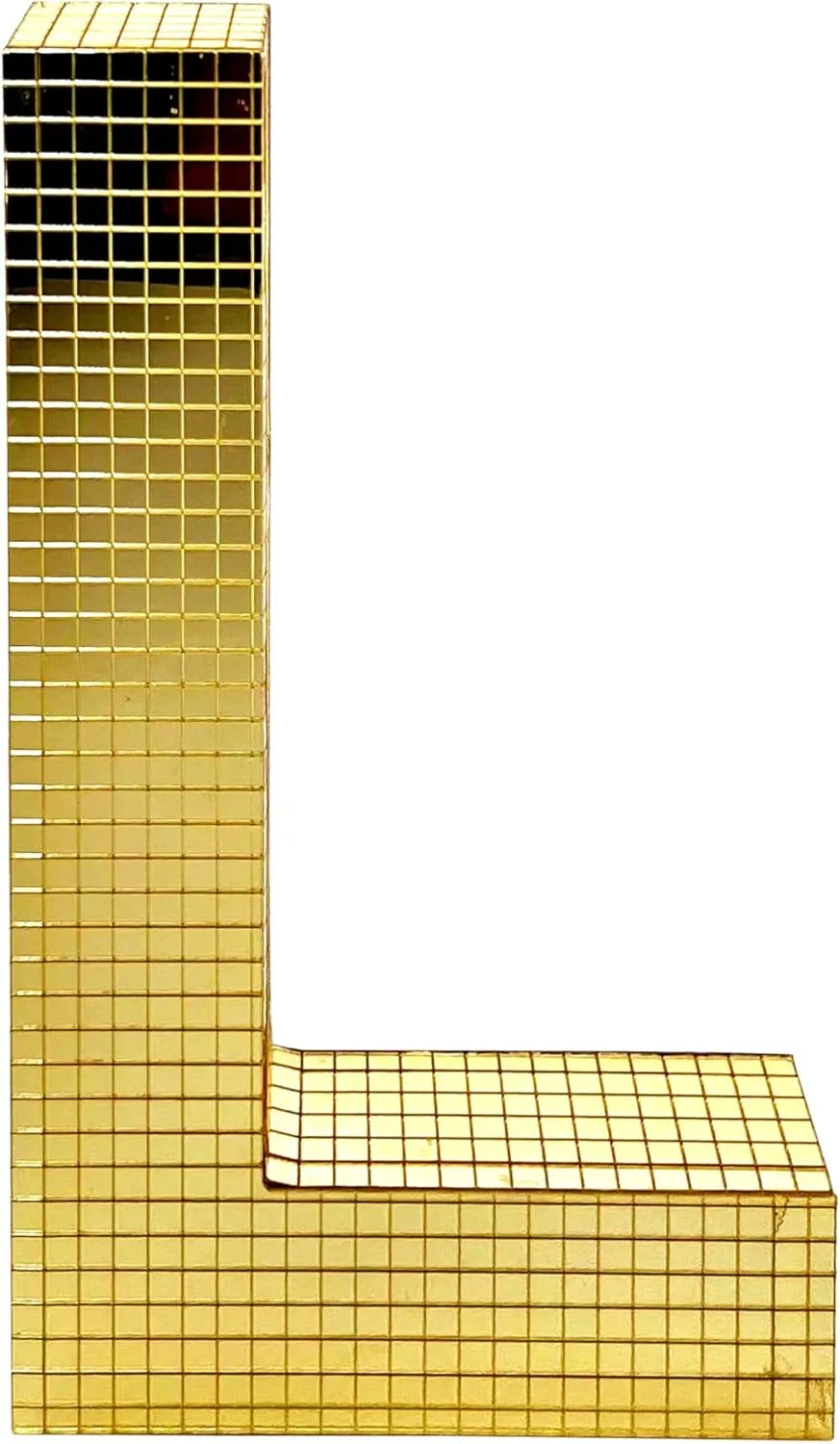 Ashland 7.75" Gold Disco Tabletop Monogram Letter Spring Home Decor