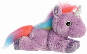 Aurora® Enchanting Sparkle Tales™ Electra Unicorn™ Stuffed Animal - Magical Adventures - Endless Play - Purple 12 Inches