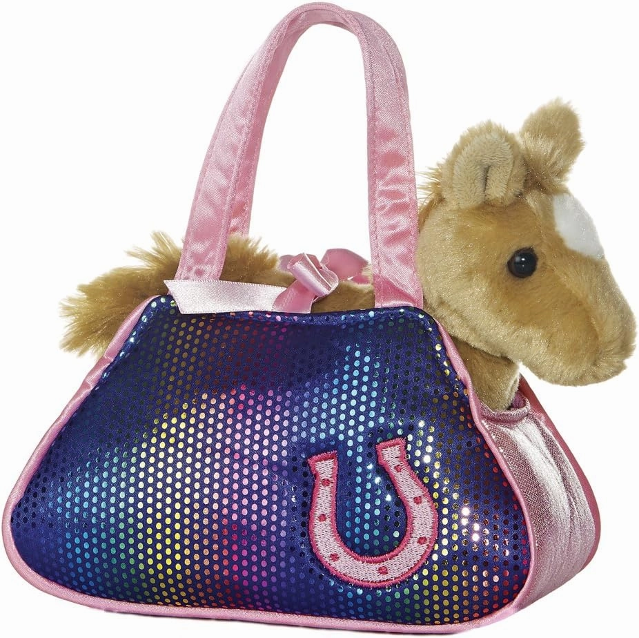 Aurora® Fashionable Fancy Pals™ Betsey Bling Stuffed Animal - On-The-go Companions - Stylish Accessories - Purple 7 Inches