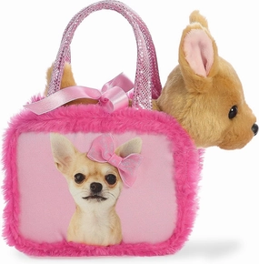 Aurora® Fashionable Fancy Pals™ Pretty in Pink Stuffed Animal - On-The-go Companions - Stylish Accessories - Multicolor 7 Inches
