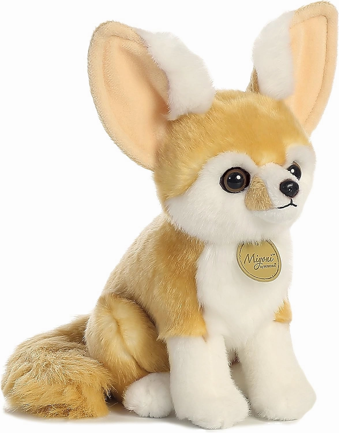 Aurora® Realistic Miyoni® Fennec Fox Stuffed Animal - Lifelike Detail - Cherished Companionship - Brown 9 Inches