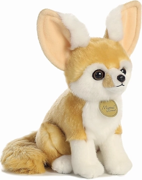 Aurora® Realistic Miyoni® Fennec Fox Stuffed Animal - Lifelike Detail - Cherished Companionship - Brown 9 Inches