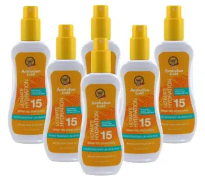 Australian Gold SPF 15 Sunscreen Spray Gel, 8 Fluid Ounce