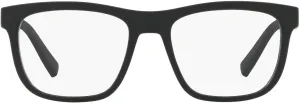 A|X ARMANI EXCHANGE Men's AX3050F Low Bridge Fit Square Prescription Eyeglass Frames, Matte Black/Demo Lens, 55 mm