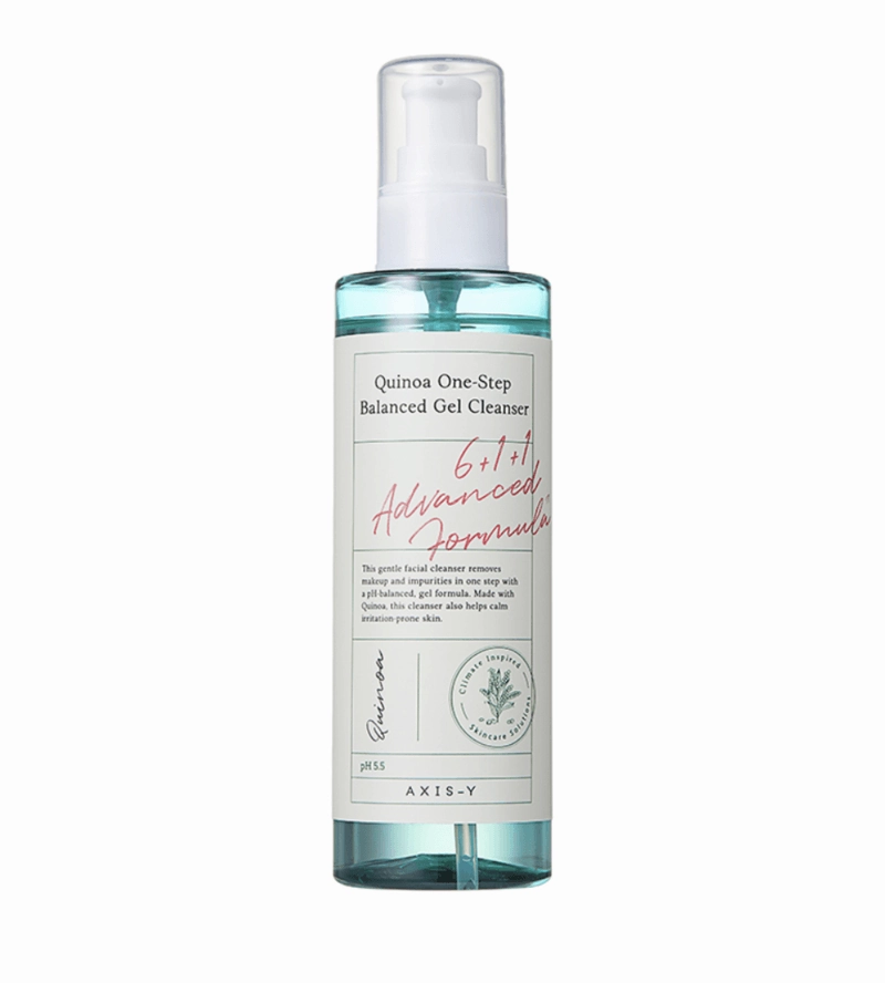 AXIS-Y Quinoa One-Step Balanced Gel Cleanser & Hydrates (180ml) - Skin Type - Oily and Acne Prone Skin.