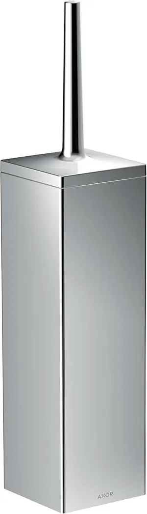 AXOR Universal Rectangular Toilet Brush Holder, Wall-Mounted in Chrome, 42655000