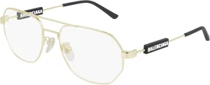 Balenciaga BB0117O Gold 57/18/145 unisex Eyewear Frame
