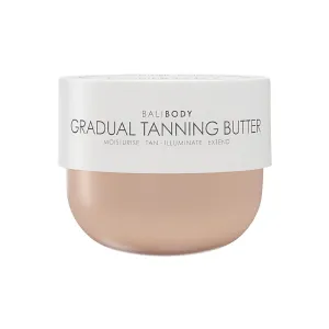 Bali Body Gradual Tanning Butter | Buildable, Natural Tan in 6-8 Hours | Antioxidant-Rich, Subtle Gold Shimmer | For All Skin Types, Including Sensitive Skin (200 ml/6.76 fl oz)