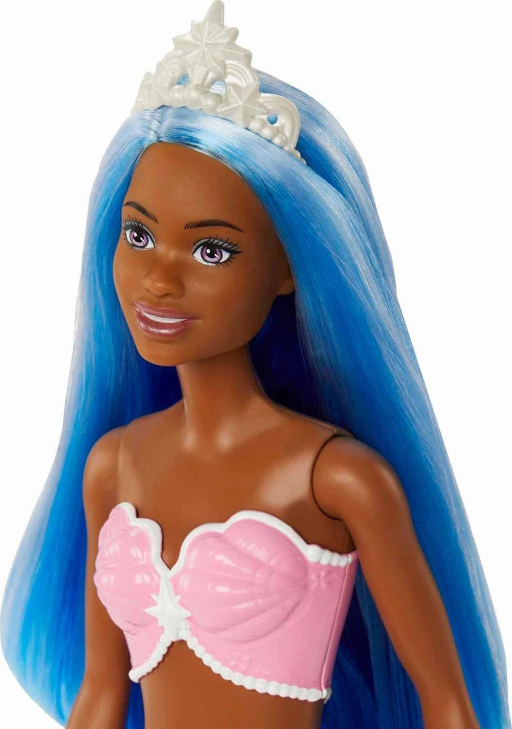 Barbie Dreamtopia Mermaid Doll with Blue Hair, Pink & Blue Ombre Tail & Headband Accessory