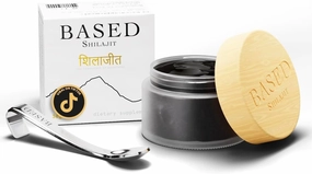 Based Shilajit | Pure Shilajit Resin with Max Potency, Energy & Immune Support for Men and Women | Rich in Fulvic Acid and 85  Trace Minerals, 60 Servings