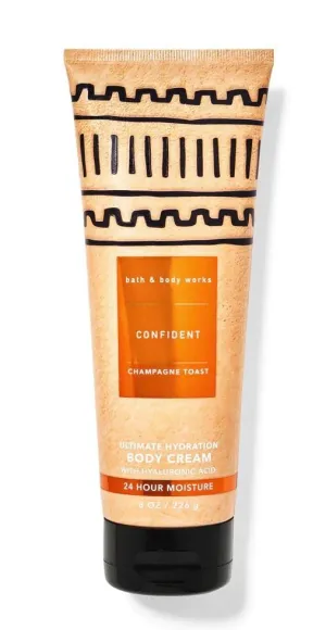 Bath and Body Confident Champagne Toast Ultimate Hydration Body Cream | 8 Oz