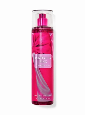 Bath and Body PERFECT IN PINK Fine Fragrance Mist 8 Fl Oz new womens Fragrance It smells Like vibrant cherries, pink camellia and whipped almond creme