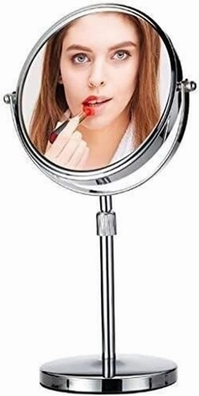 Bathroom Vanity Mirrors Portable Double Sided Makeup Mirror with Natural,1x/3x Magnification Lighted Makeup Mirror