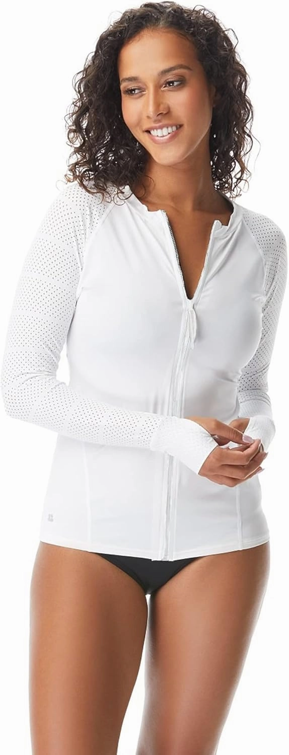 BEACH HOUSE Sport Ava Long Sleeve Rash Guard for Women - Swimsuit Top Cover Up with UPF 50 Plus Protection