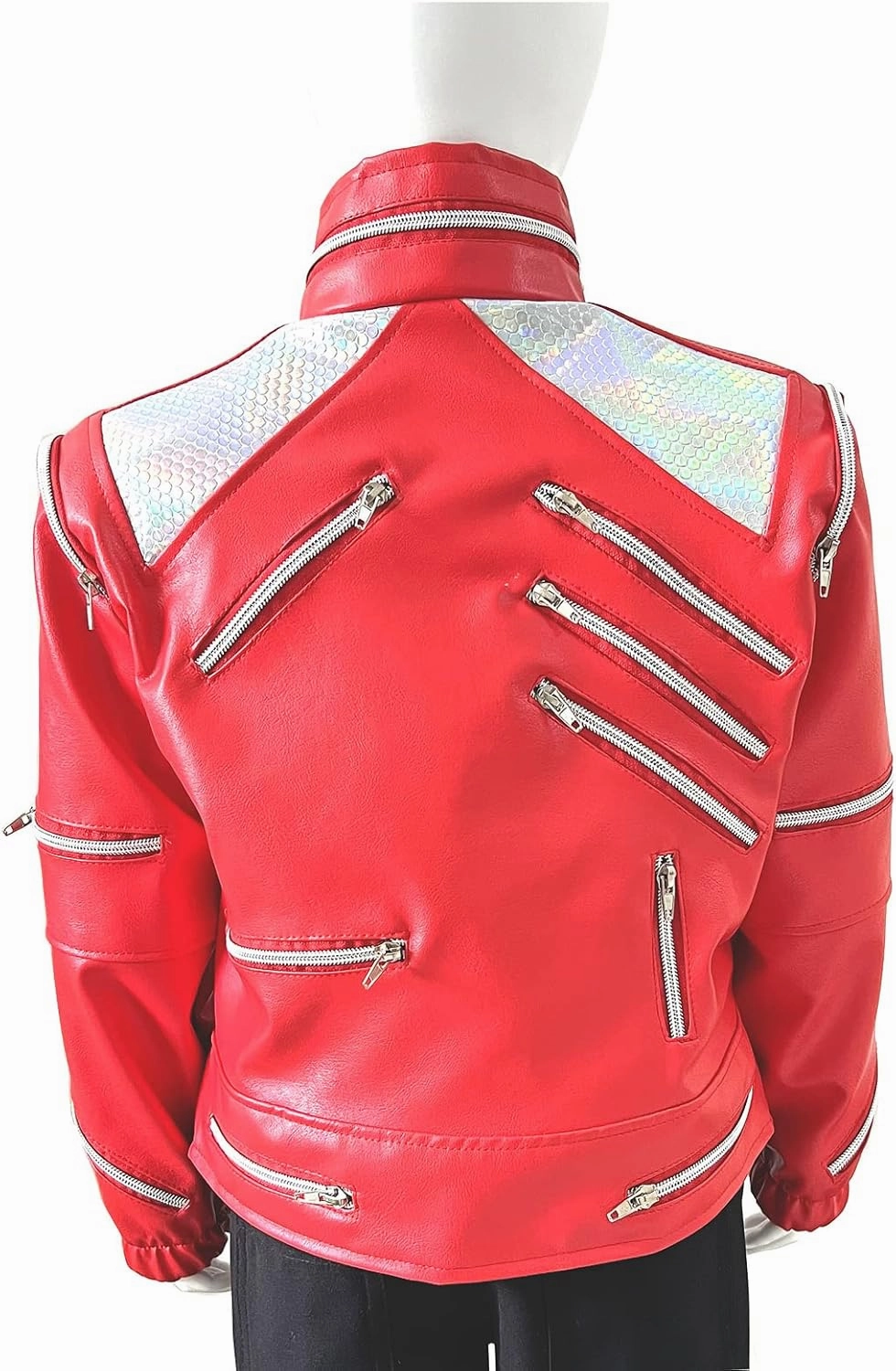 Beat It Red Jacket Children Kids Jacket Costumes for Perfromance Party Imitate Birthday