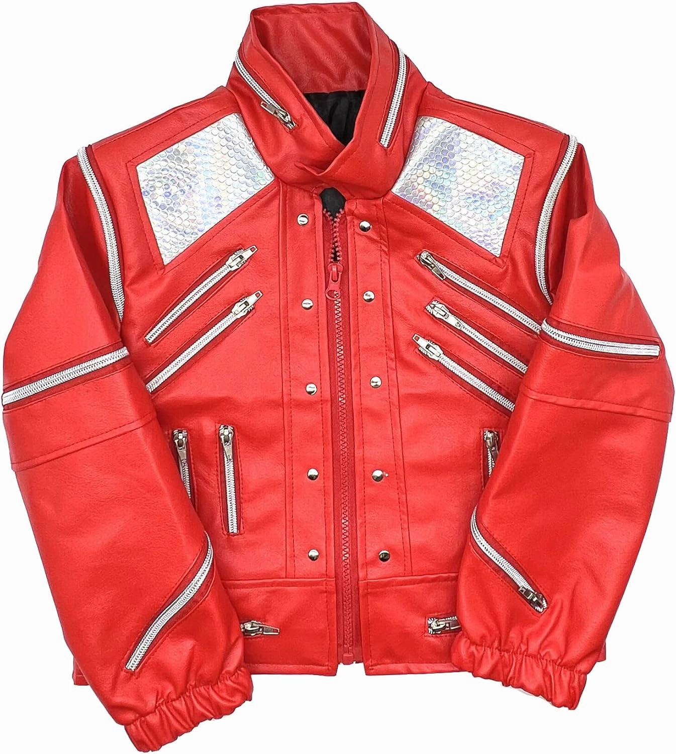 Beat It Red Jacket Children Kids Jacket Costumes for Perfromance Party Imitate Birthday