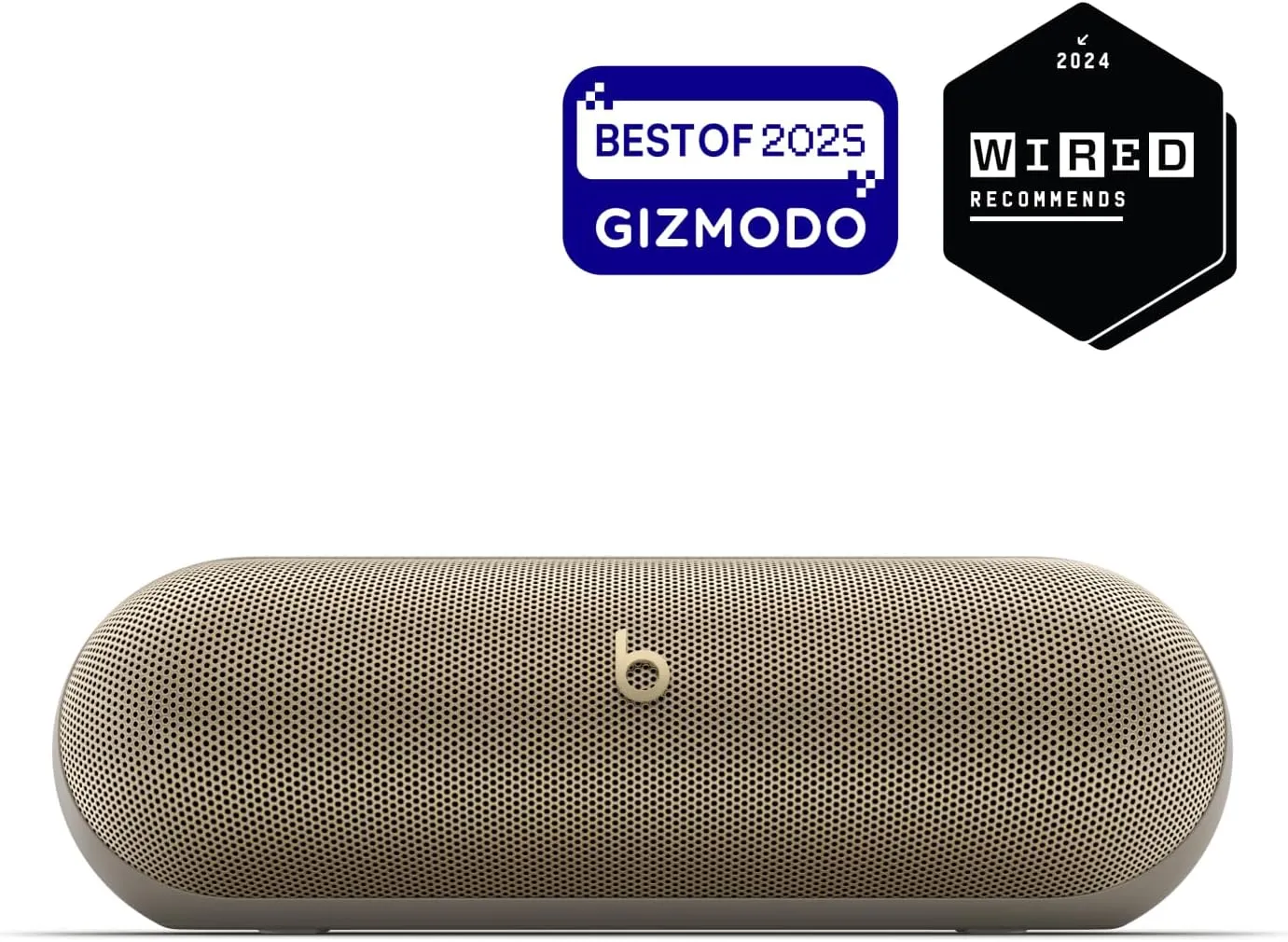 Beats Pill - Portable Bluetooth Speaker- Up to 24H Battery Life, Water Resistant, Bluetooth, Apple & Android Compatible, Seriously Loud Sound for Home, Outdoor and Travel- Champagne Gold
