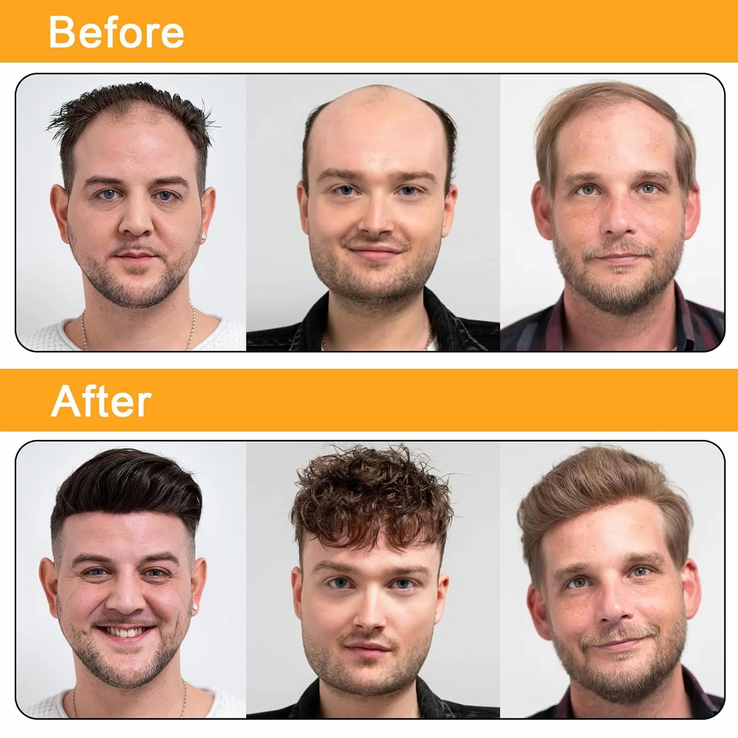 BEEOS 0.03mm PU Ultra-Thin Skin Toupee Hair for Men, Natural Black with 30% Grey Hair V-looped Invisible Knot 8x10 Inch Base Size #1B30 Hairpiece